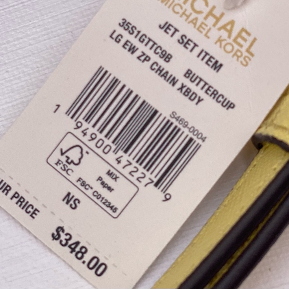Michael Kors JSI EW Zip Chain Crossbody Buttercup - Picture 5 of 10